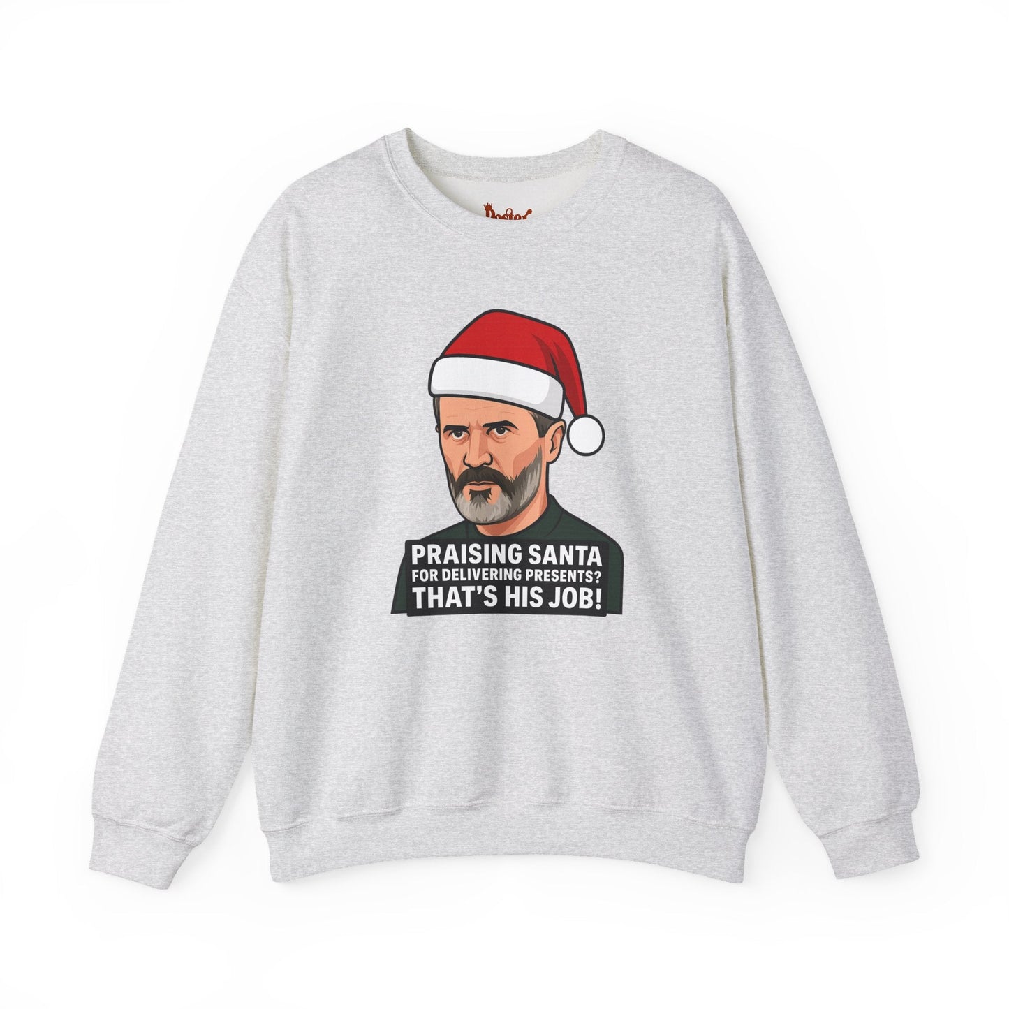 Black t-shirt with Roy Keane Santa Christmas Sweatshirt Football Parody