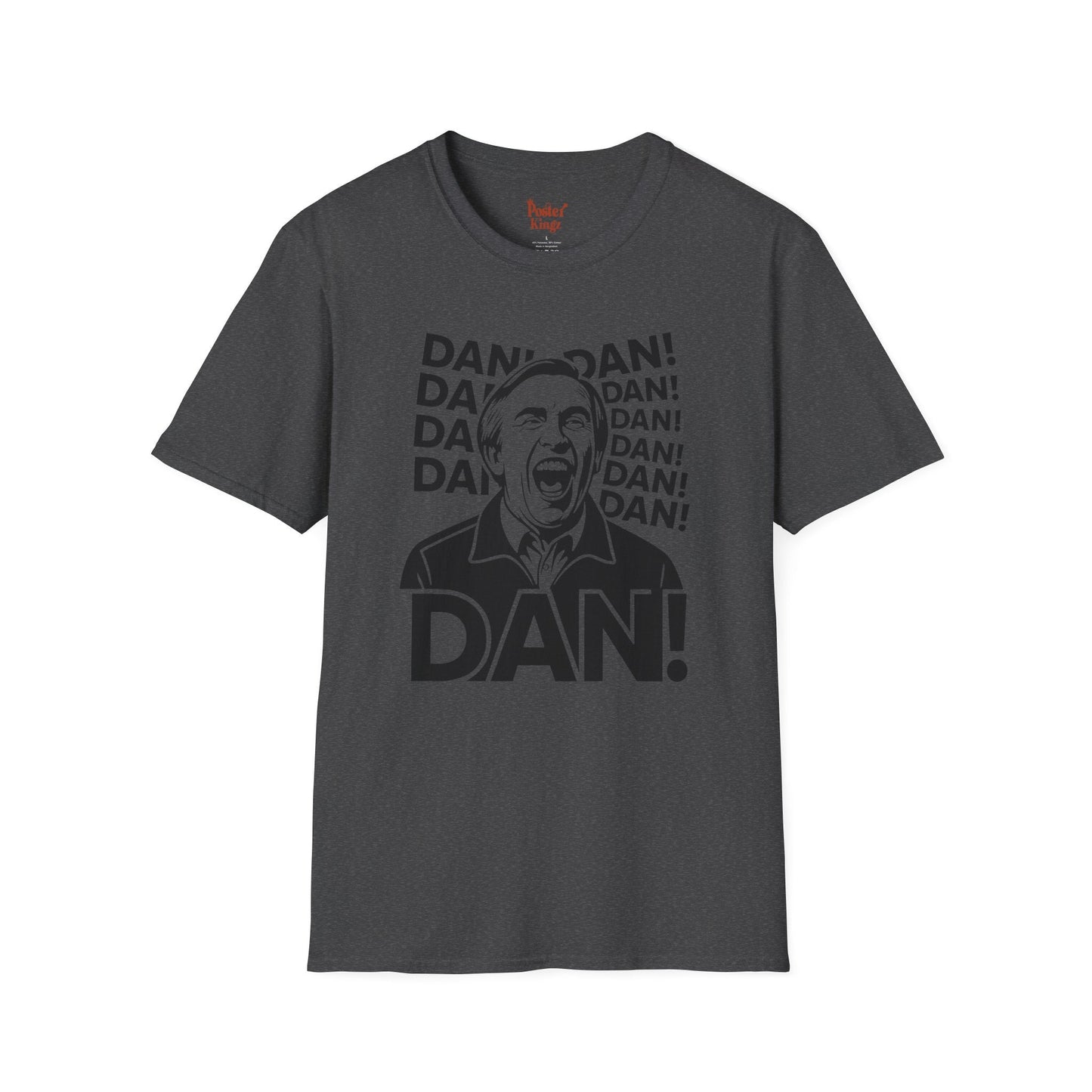 Green t-shirt with Alan Partridge DAN! TV Comedy Parody