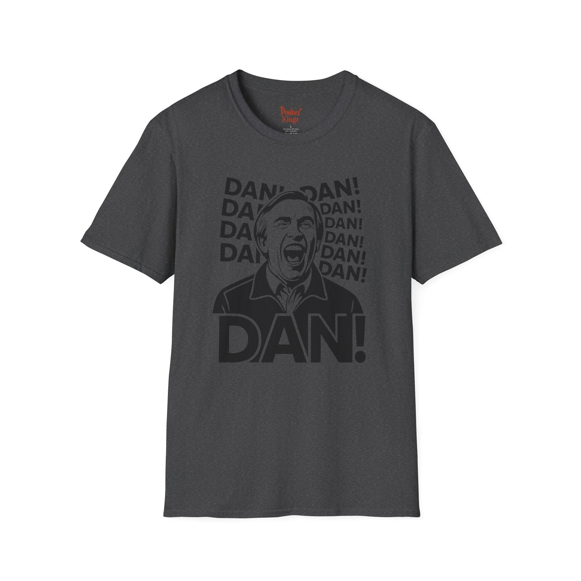 Green t-shirt with Alan Partridge DAN! TV Comedy Parody