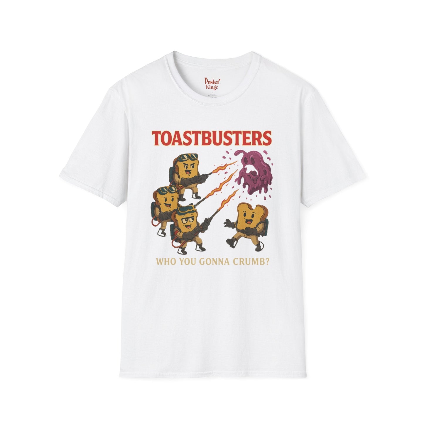 Black t-shirt with Toastbusters Ghostbusters Parody