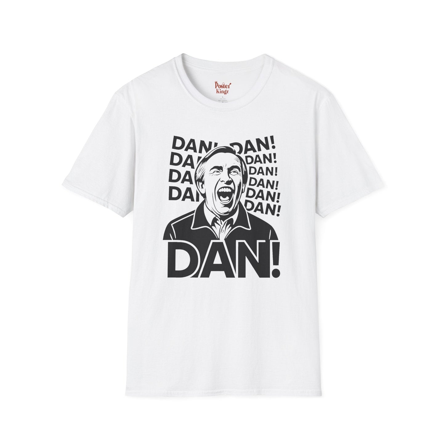 Light Blue t-shirt with Alan Partridge DAN! TV Comedy Parody