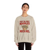 White t-shirt with They're Only Noodles Michael Sweatshirt Horror Movie Parody