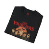 White t-shirt with The Young Boys Lost Boys Horror Parody