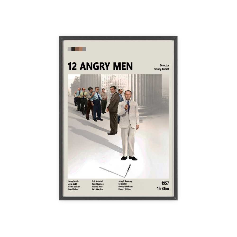 12 Angry Men Poster – Iconic Drama Art Print - Poster Kingz - A5 (unframed) - 