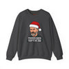 White t-shirt with Roy Keane Santa Christmas Sweatshirt Football Parody