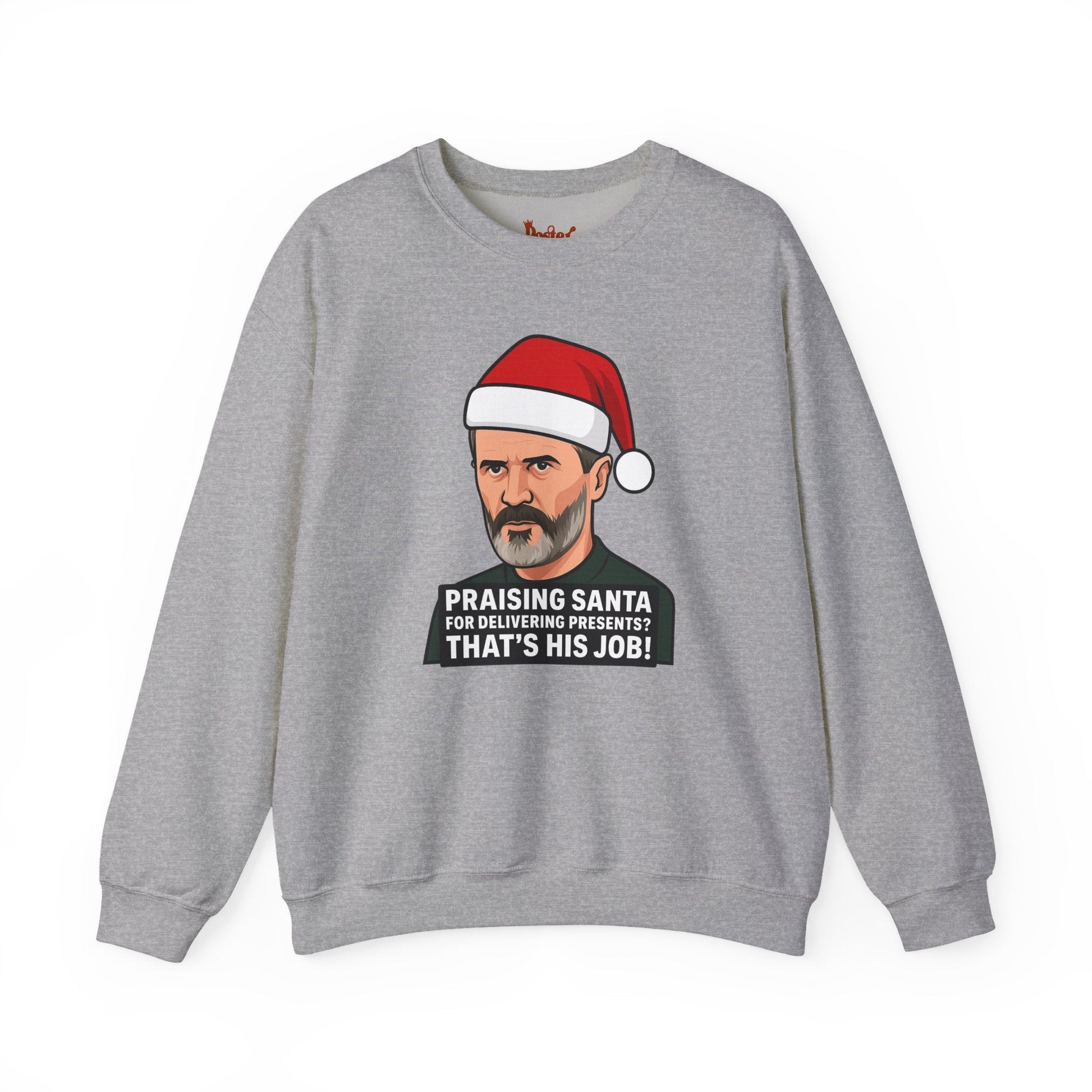 Sand t-shirt with Roy Keane Santa Christmas Sweatshirt Football Parody