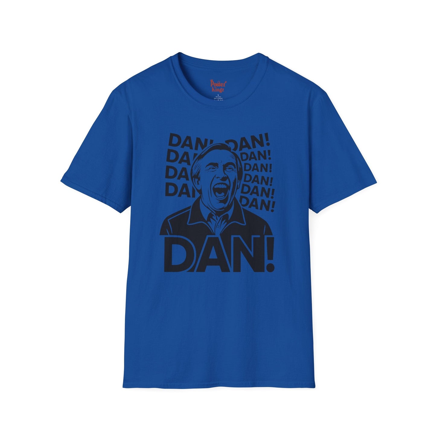 White t-shirt with Alan Partridge DAN! TV Comedy Parody