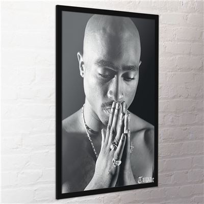Tupac praying portrait maxi poster 24 x 36 inch hip hop wall poster