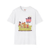 Black t-shirt with The Big Cats Theory Cat Parody