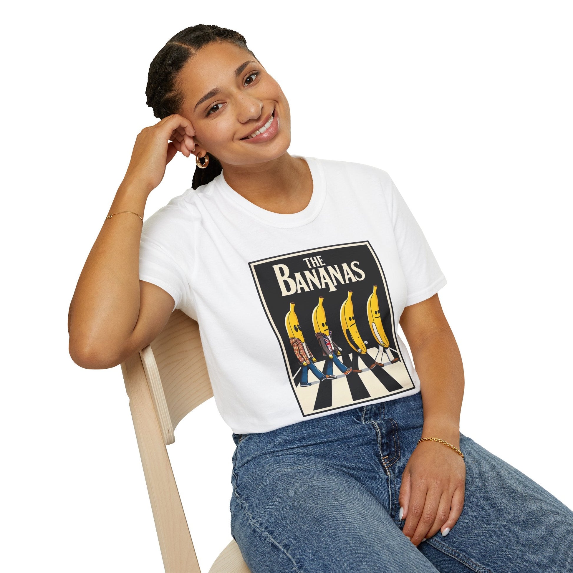 Navy t-shirt with The Bananas Music Parody