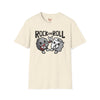 Light Blue t-shirt with Rock and Roll Music Pun