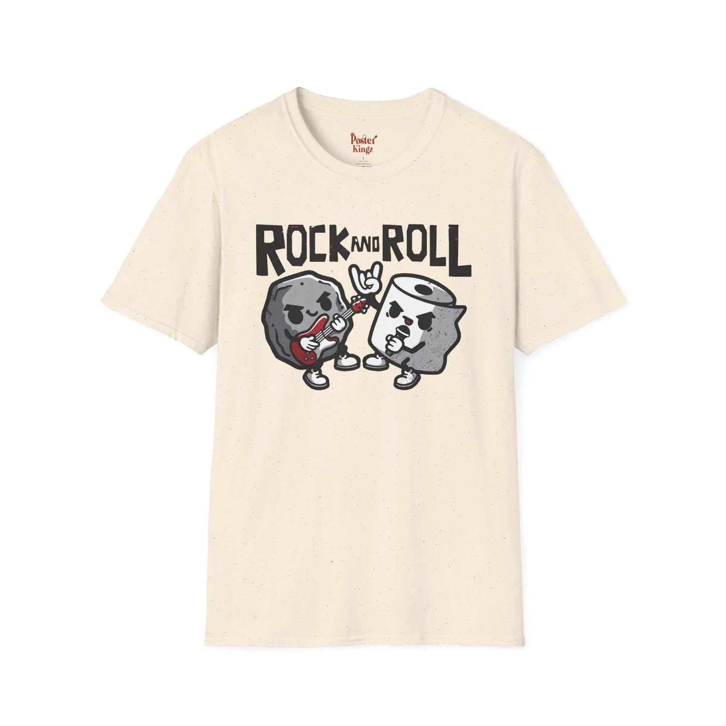 Light Blue t-shirt with Rock and Roll Music Pun
