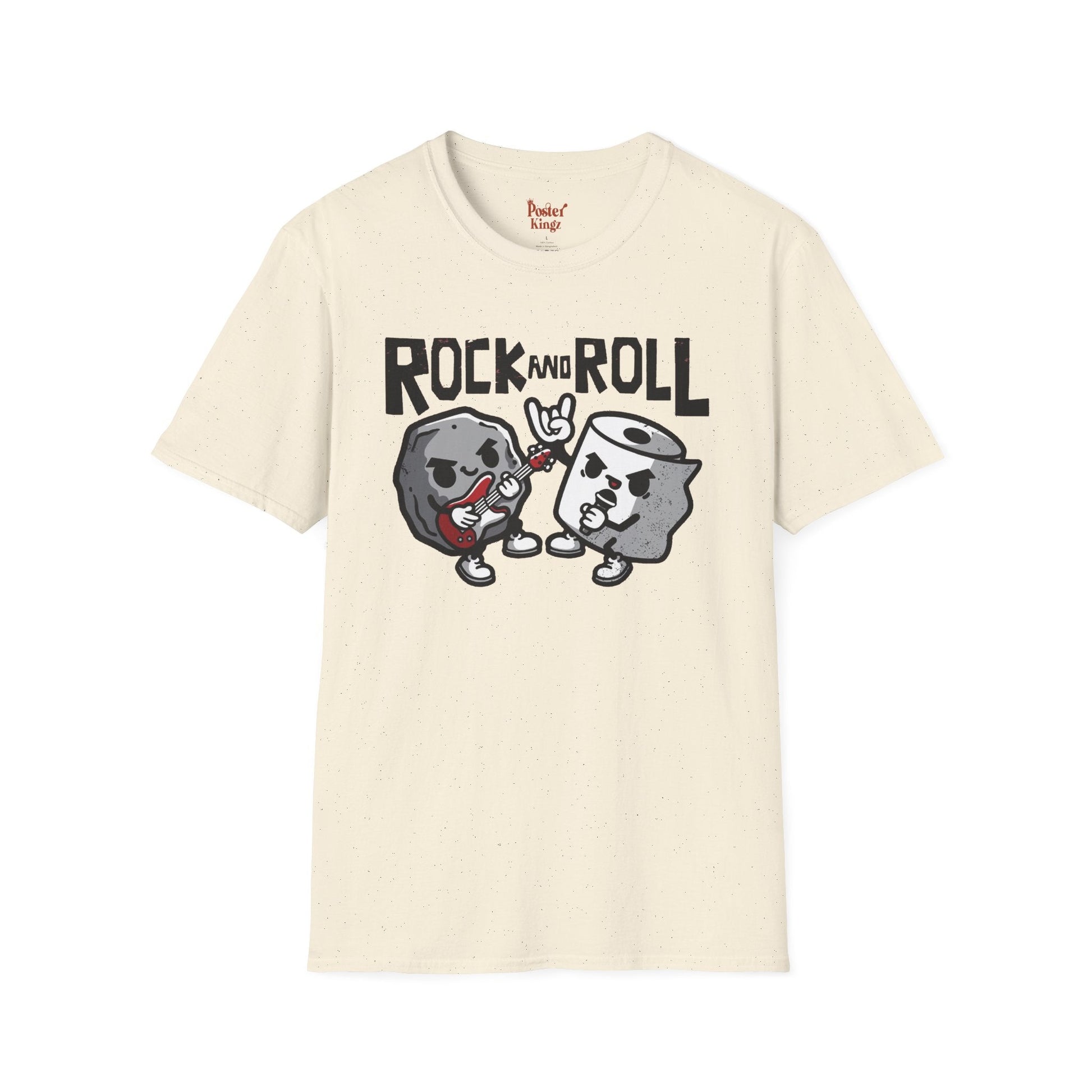 Light Blue t-shirt with Rock and Roll Music Pun