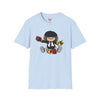 Black t-shirt with AC/DC Baby Blocks Parody Rock