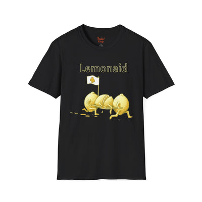 Black t-shirt with Lemonaid Lemon Pun for Nurses & Doctors