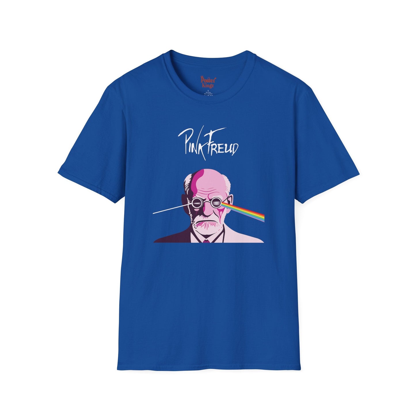 Red t-shirt with Pink Freud Parody Pink Floyd