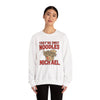 Navy t-shirt with They're Only Noodles Michael Sweatshirt Horror Movie Parody