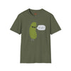 Navy t-shirt with Dill With It Pickle Pun