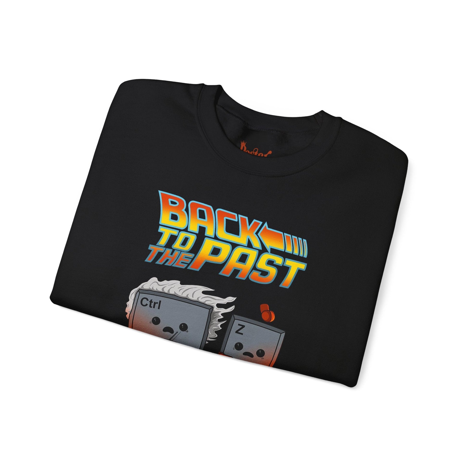 Black t-shirt with Back to the Past Ctrl Z Sweatshirt Tech Programmer Parody
