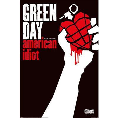 Green Day American Idiot album artwork maxi poster 61 x 91.5 cm punk rock wall poster