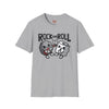 Light Blue t-shirt with Rock and Roll Music Pun