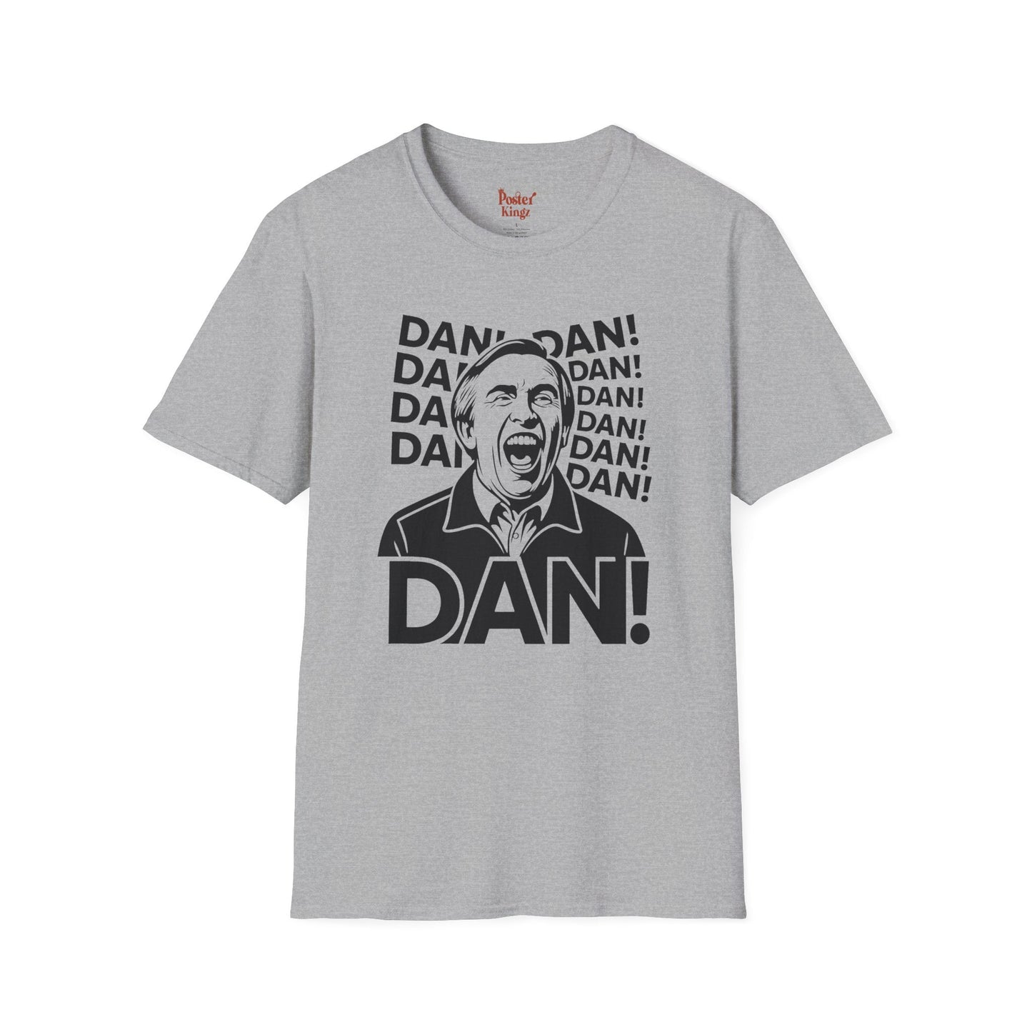 Black t-shirt with Alan Partridge DAN! TV Comedy Parody