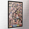 Framed Football Legends Collage Maxi poster