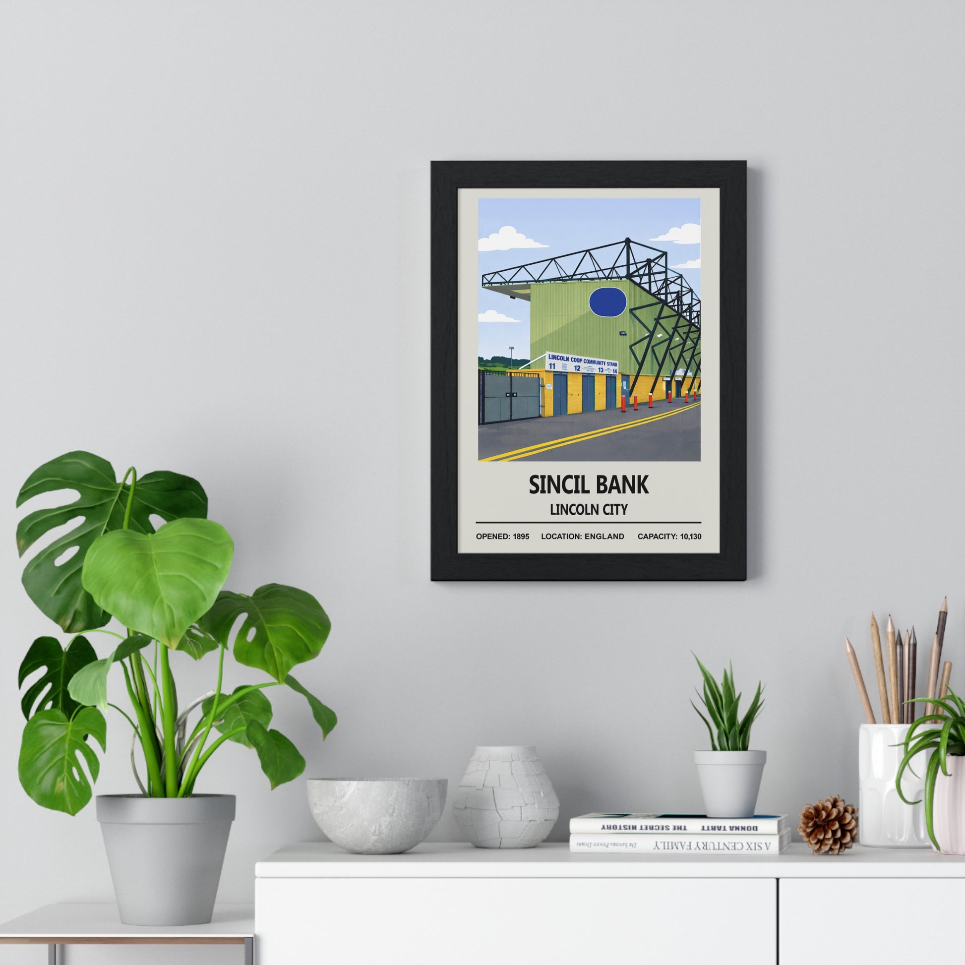 Sincil Bank Stadium Lincoln City football poster print