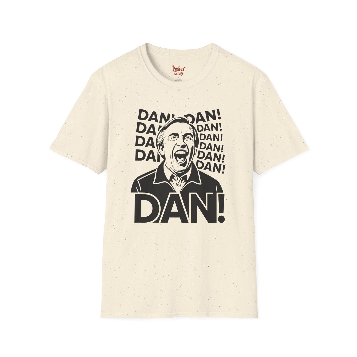 Black t-shirt with Alan Partridge DAN! TV Comedy Parody