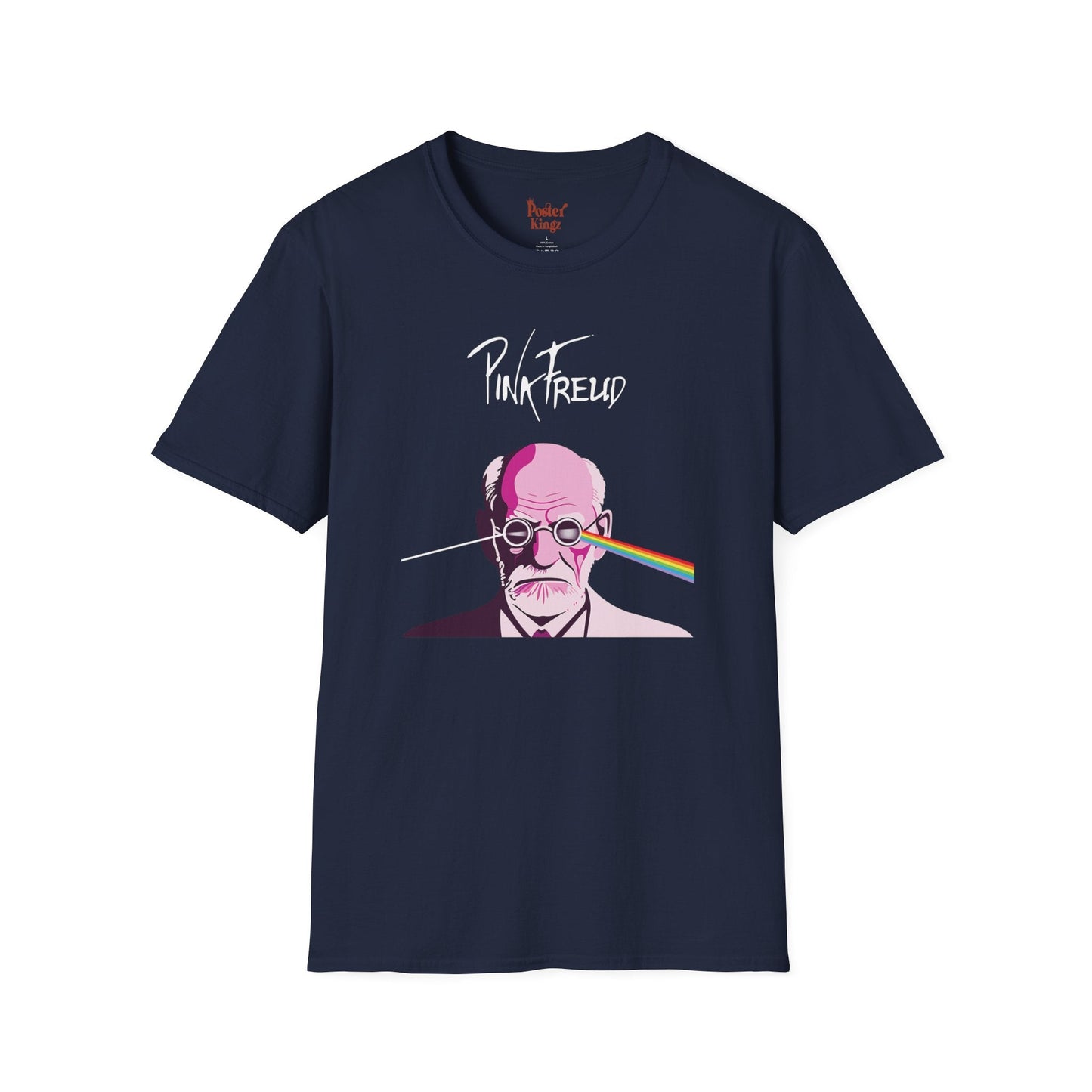 Pink t-shirt with Pink Freud Parody Pink Floyd