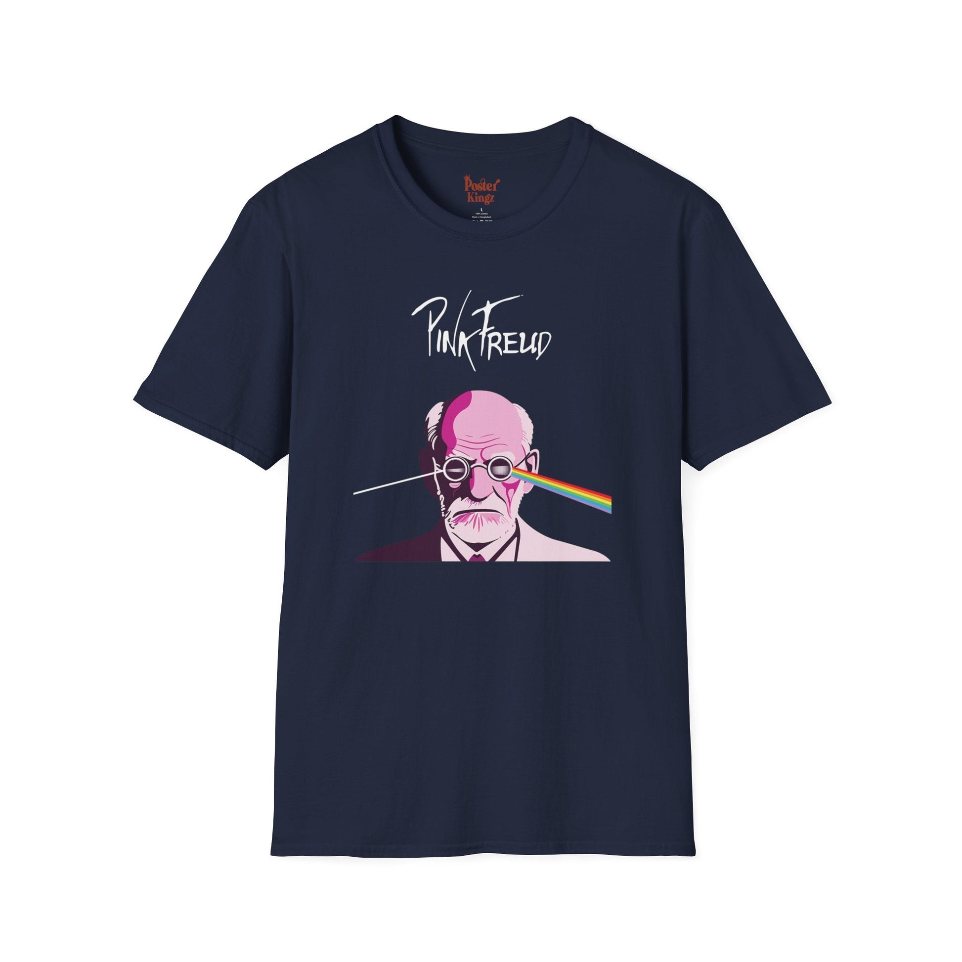 Pink t-shirt with Pink Freud Parody Pink Floyd