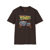Light Blue t-shirt with Back to the Past Ctrl Z Tech Programmer Parody