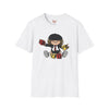 Black t-shirt with AC/DC Baby Blocks Parody Rock