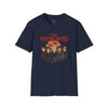 Navy t-shirt with The Young Boys Lost Boys Horror Parody