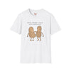 Black t-shirt with We're Both Nuts Best Friend Peanut