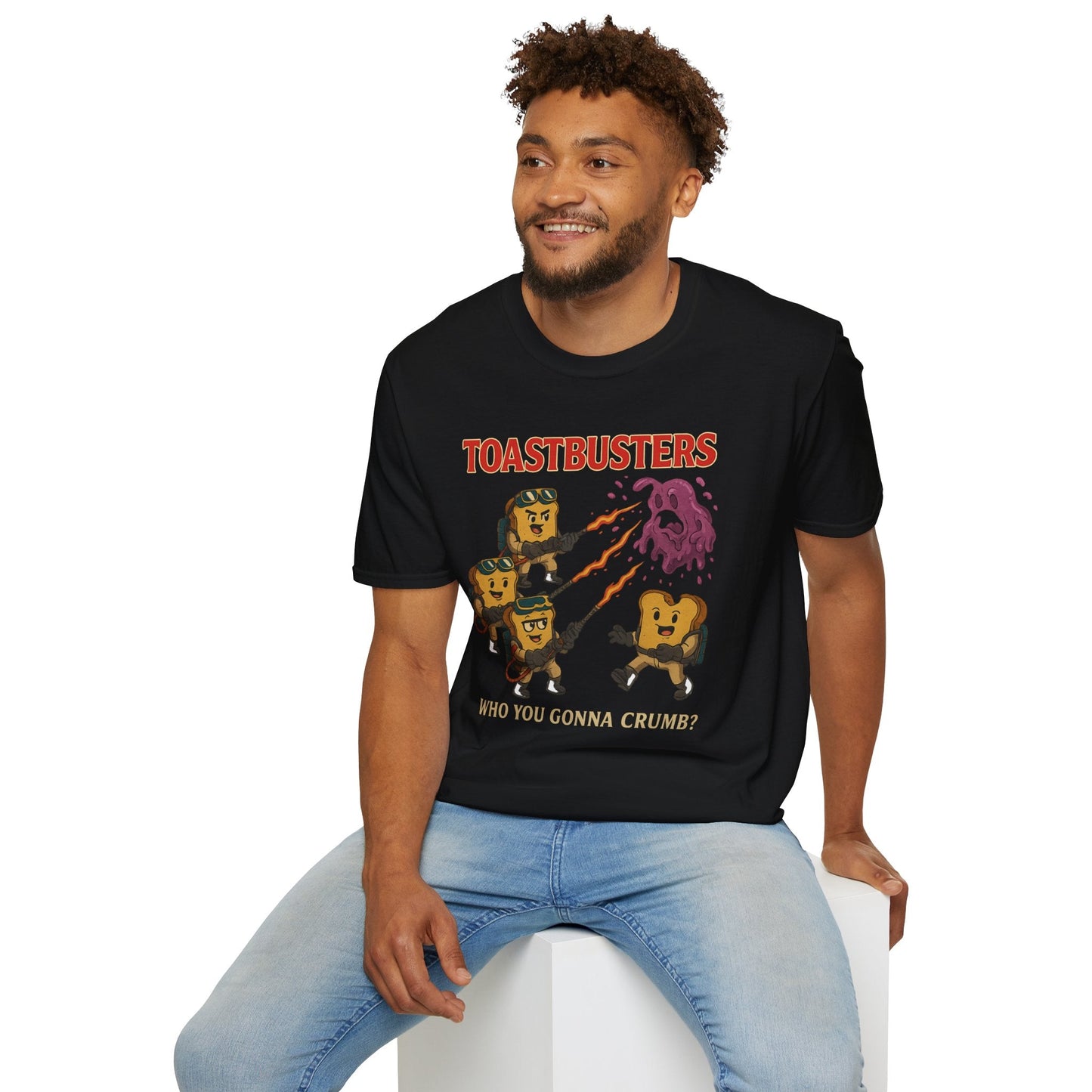 Light Blue t-shirt with Toastbusters Ghostbusters Parody