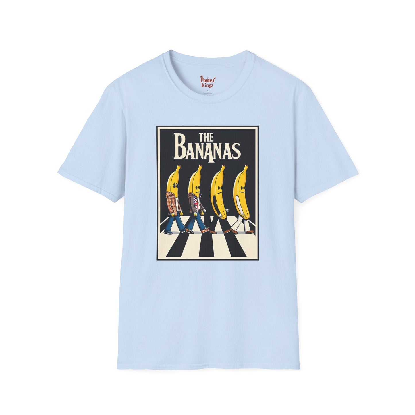 White t-shirt with The Bananas Music Parody