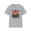 Grey t-shirt with The Young Boys Lost Boys Horror Parody