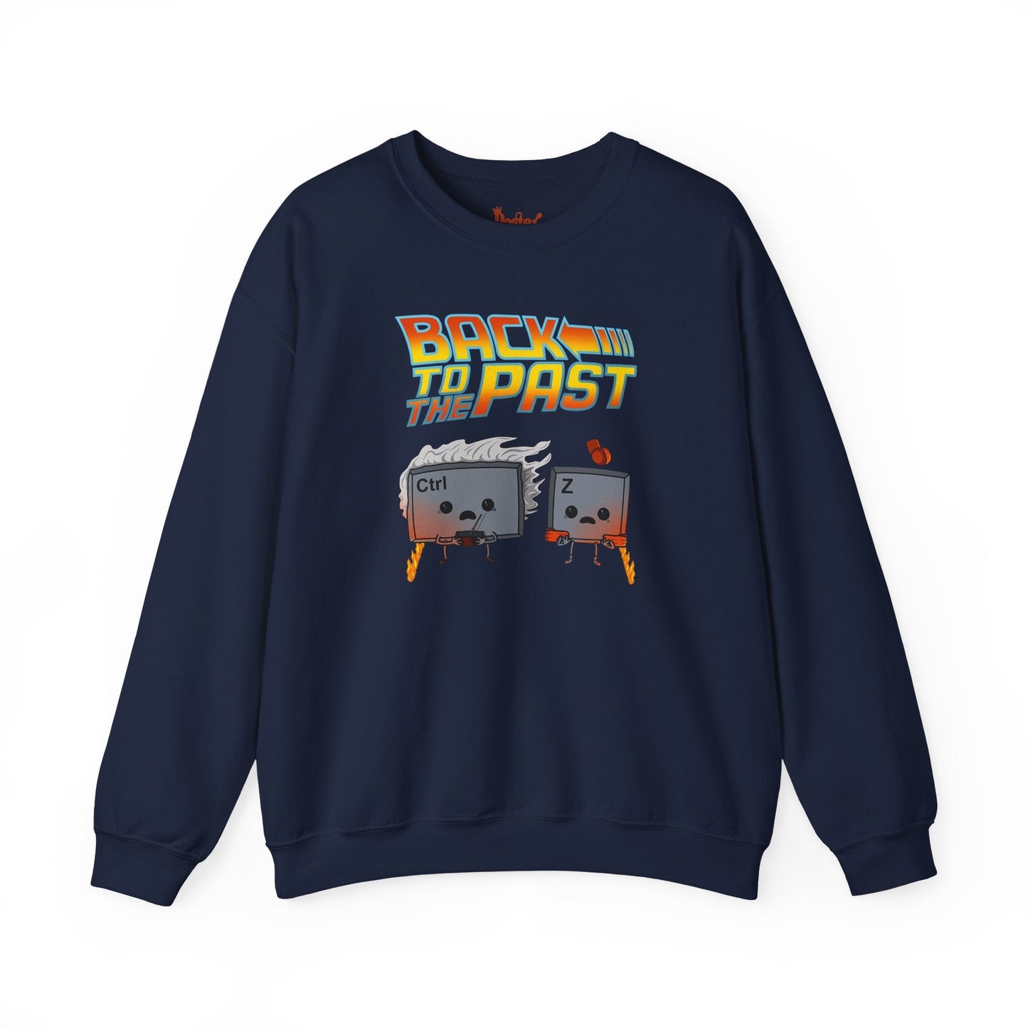 Black t-shirt with Back to the Past Ctrl Z Sweatshirt Tech Programmer Parody