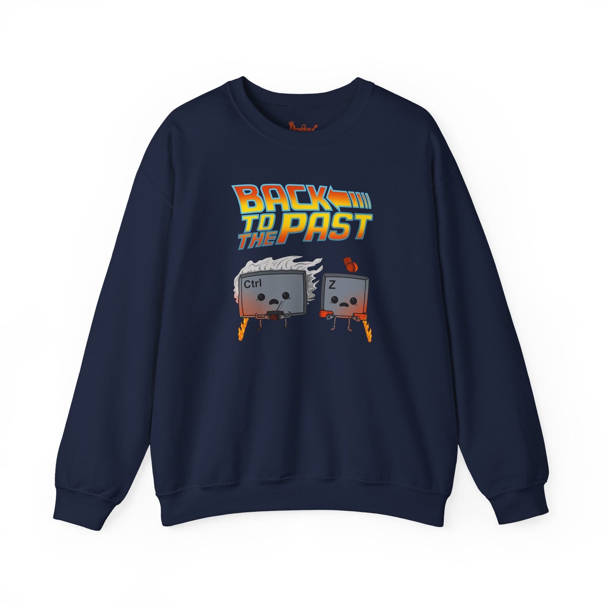 Black t-shirt with Back to the Past Ctrl Z Sweatshirt Tech Programmer Parody