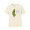 Light Blue t-shirt with Dill With It Pickle Pun