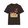 Black t-shirt with The Big Cats Theory Cat Parody