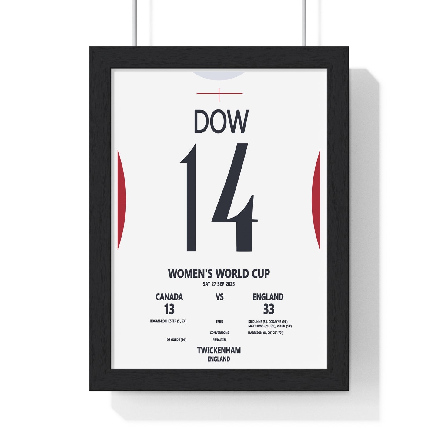 Women’s World Cup 2025 Twickenham Print | England v Canada