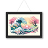 Pastel Wave Cherry Blossom Japanese Maxi Poster