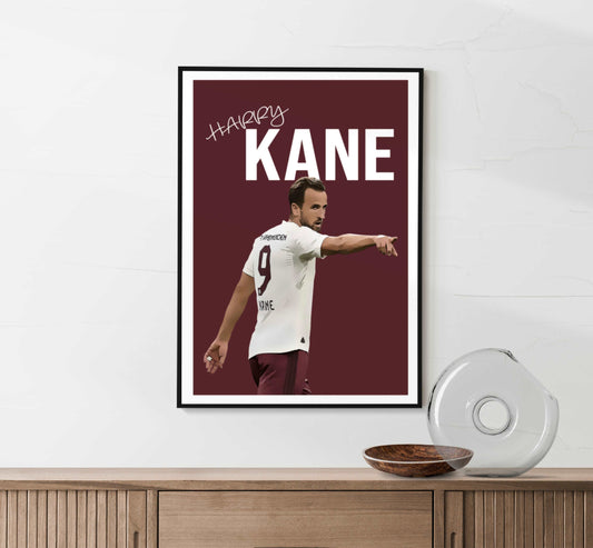 Harry Kane Bayern Munich poster