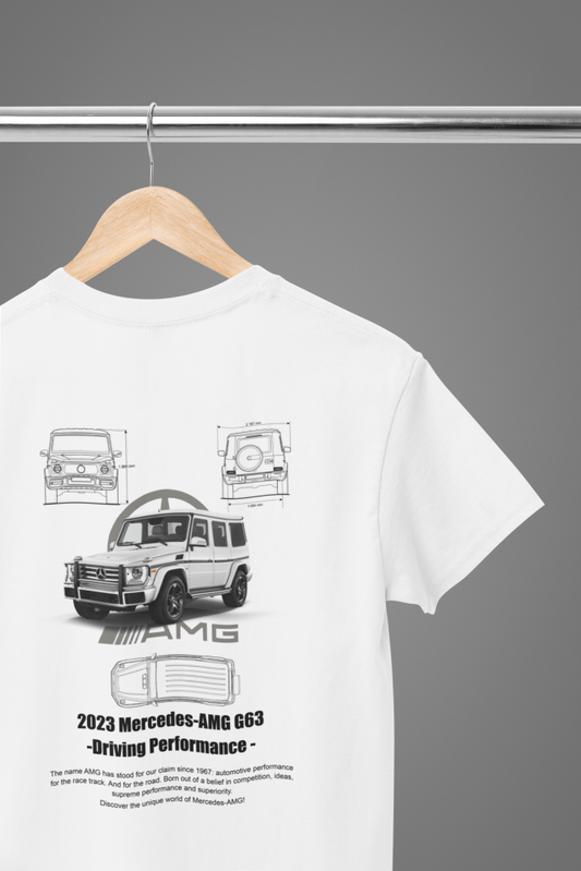 2023 Mercedes Information Car T-Shirt - Poster Kingz - S - T-Shirt - White