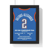 Framed 2025 NBA Championship Final poster Oklahoma City Thunder vs Indiana Pacers poster