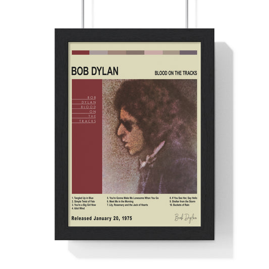 Bob Dylan - Blood on the Tracks Album Poster