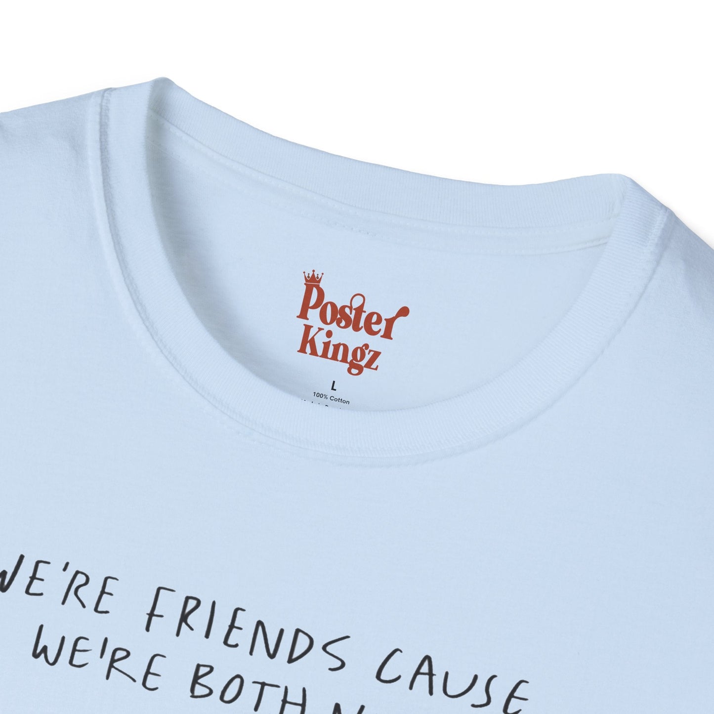 Grey t-shirt with We're Both Nuts Best Friend Peanut