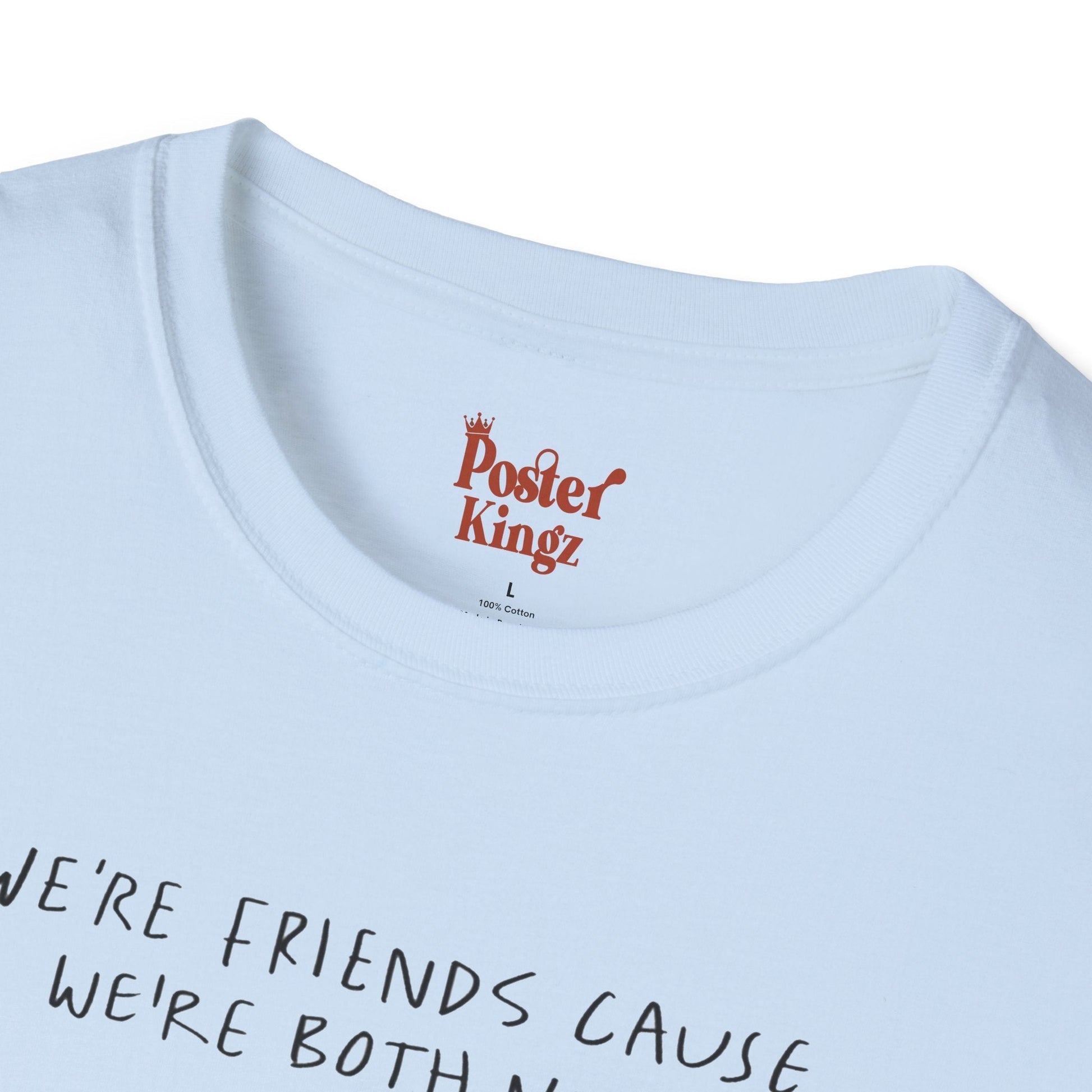 Grey t-shirt with We're Both Nuts Best Friend Peanut